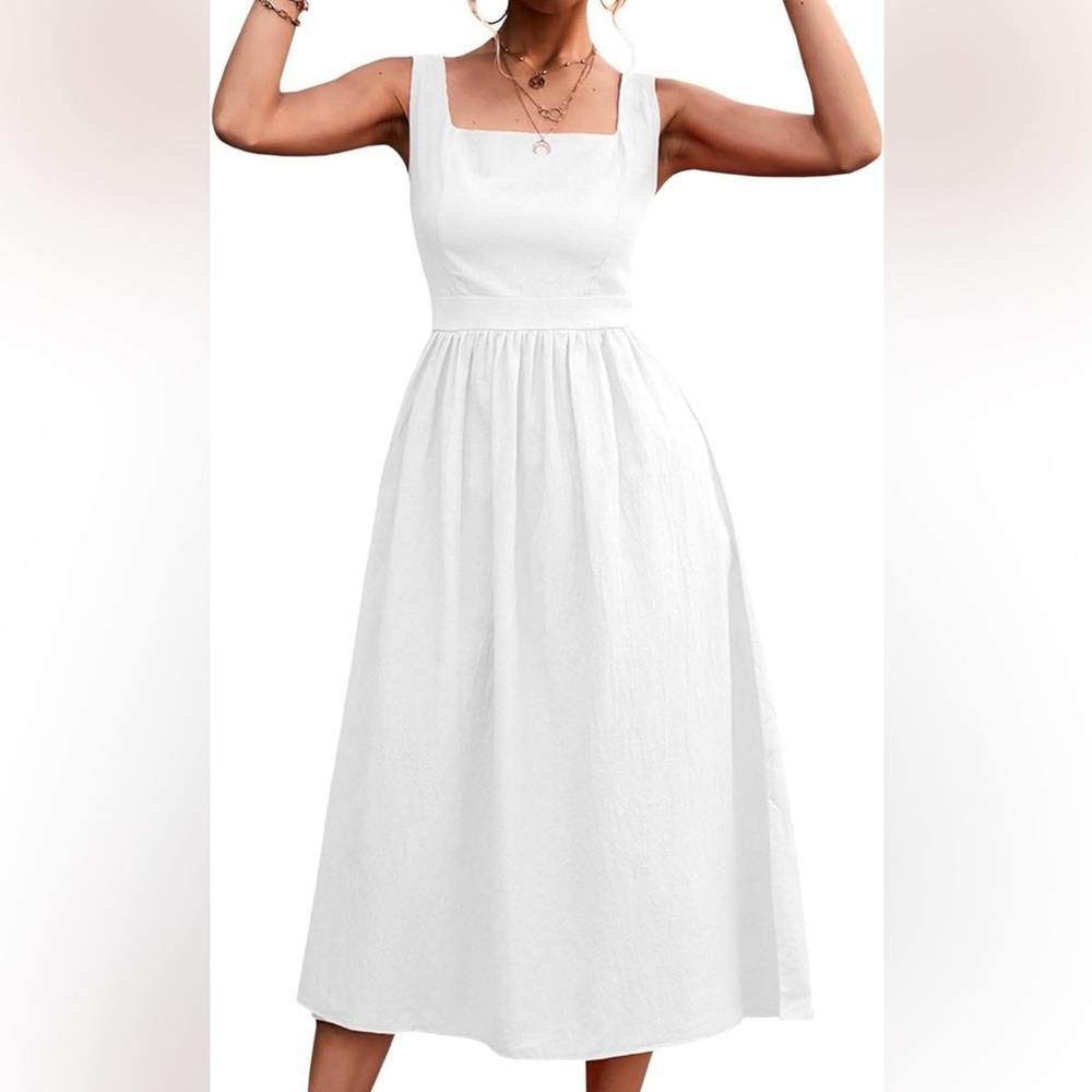 White Sleeveless Dress